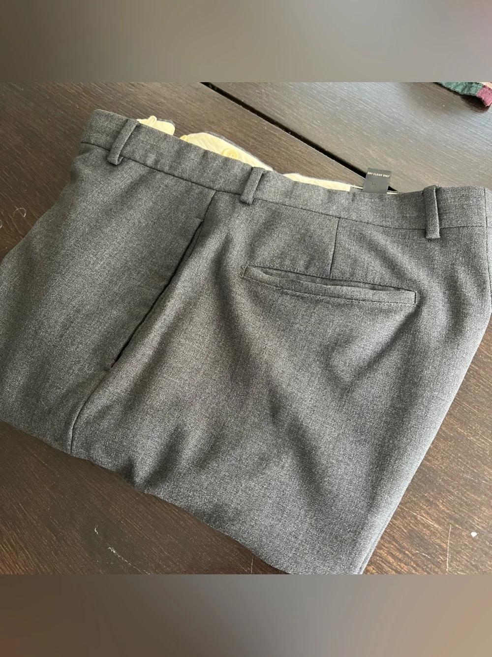 Vtg Banana Republic Men’s 33x32 Wool Blend Gray Dress Pants Made In Italy Preppy